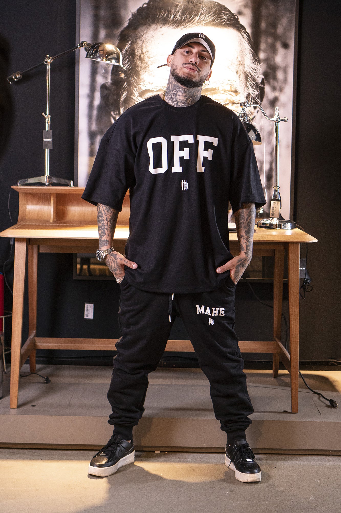 camiseta mahe over fierce black