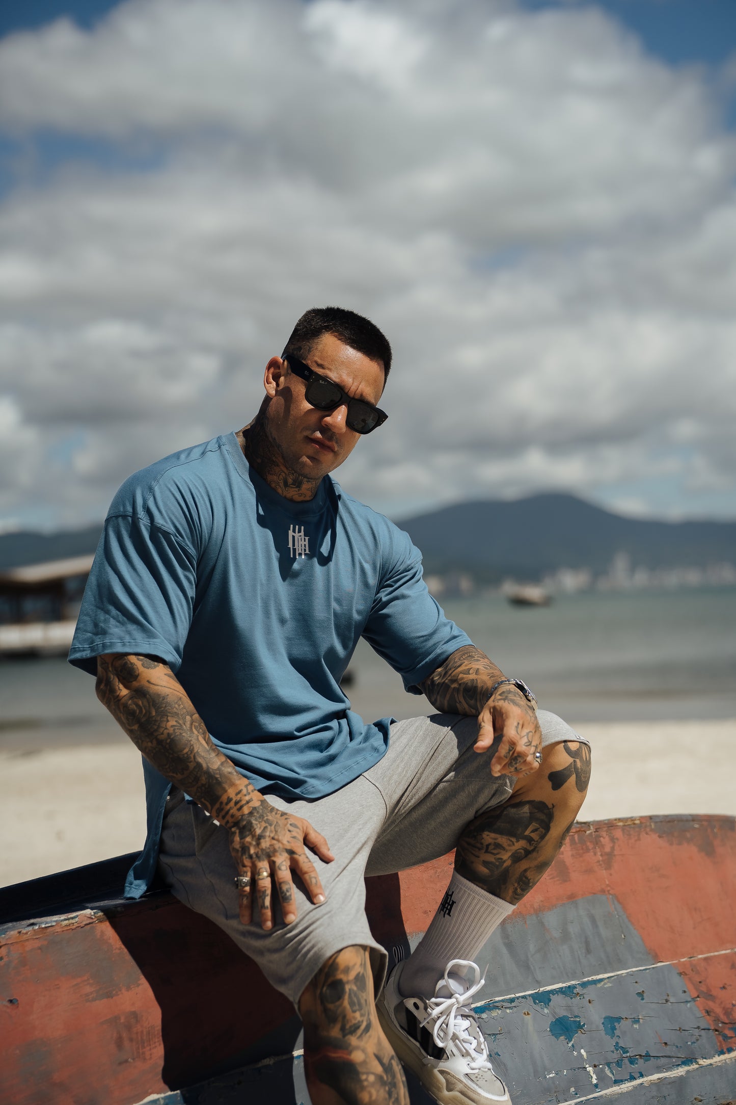 camiseta mahe over blue persistence