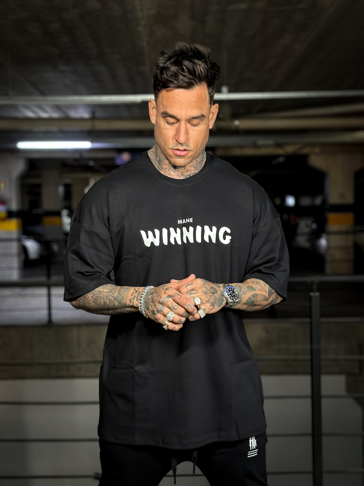 camiseta mahe over winner black