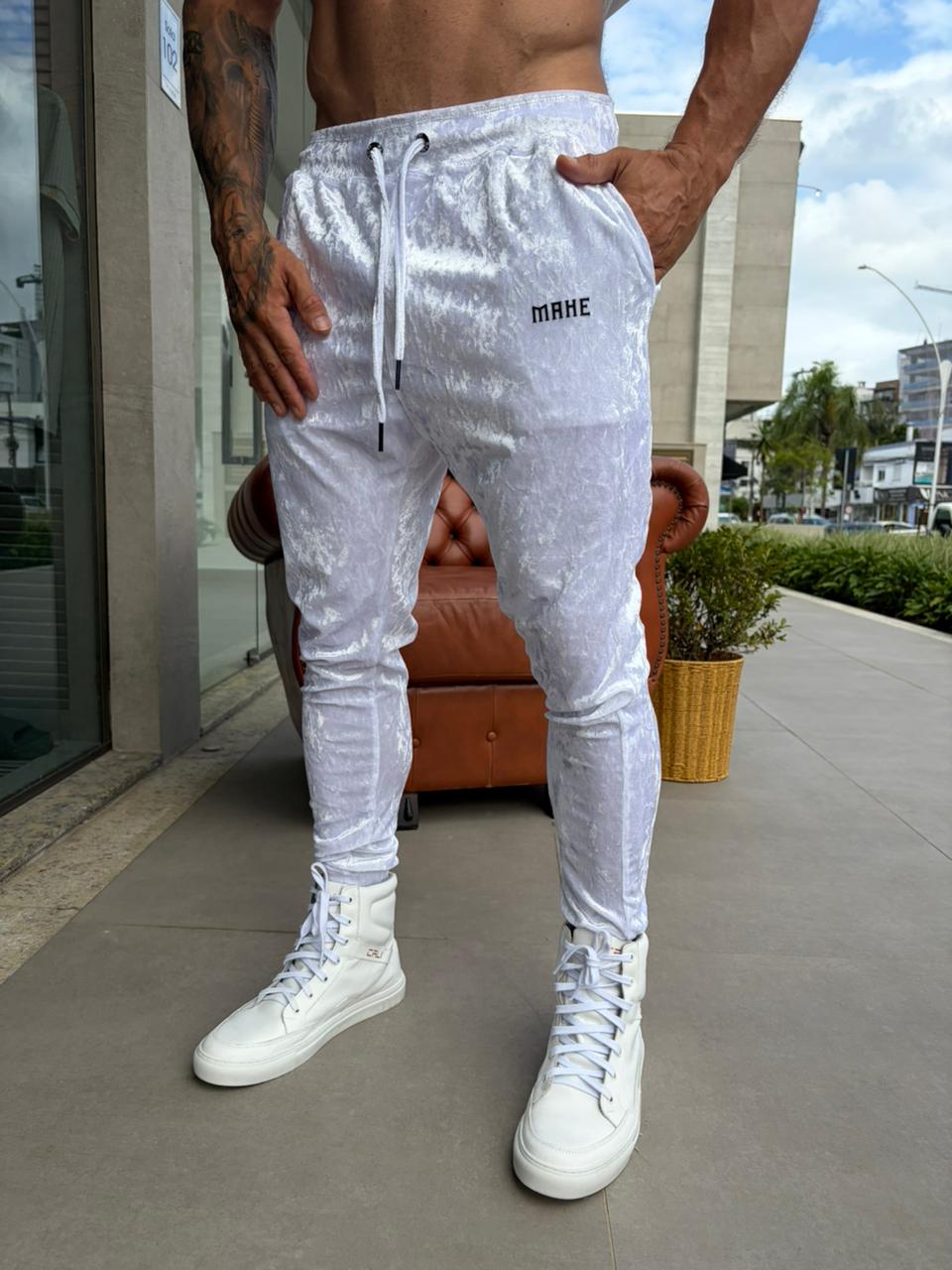 calça mahe holographic shadow