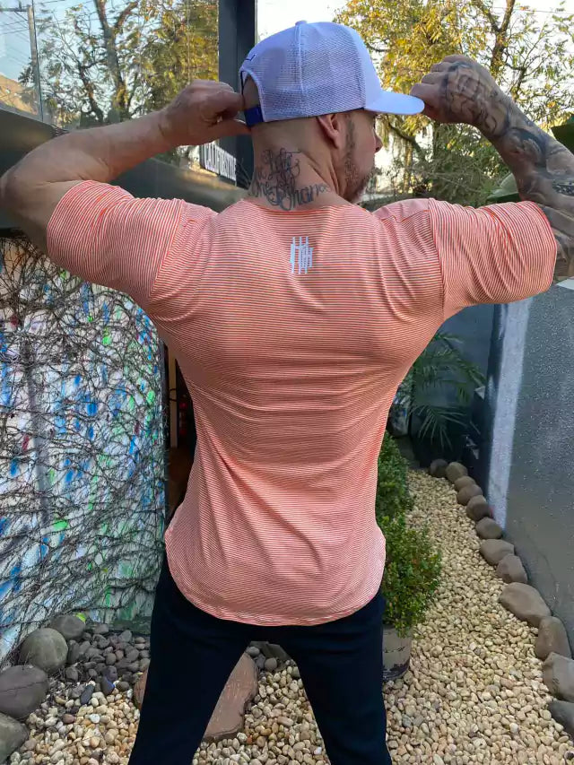 camiseta mahe orange sunset