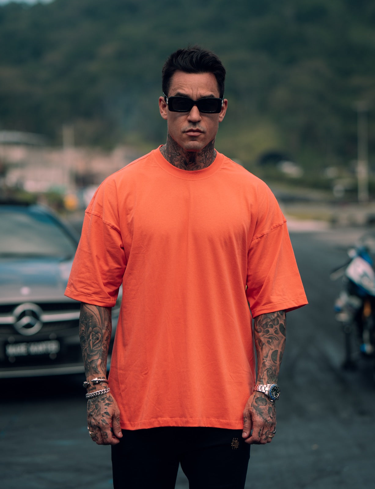 camiseta mahe over memories 1993 orange