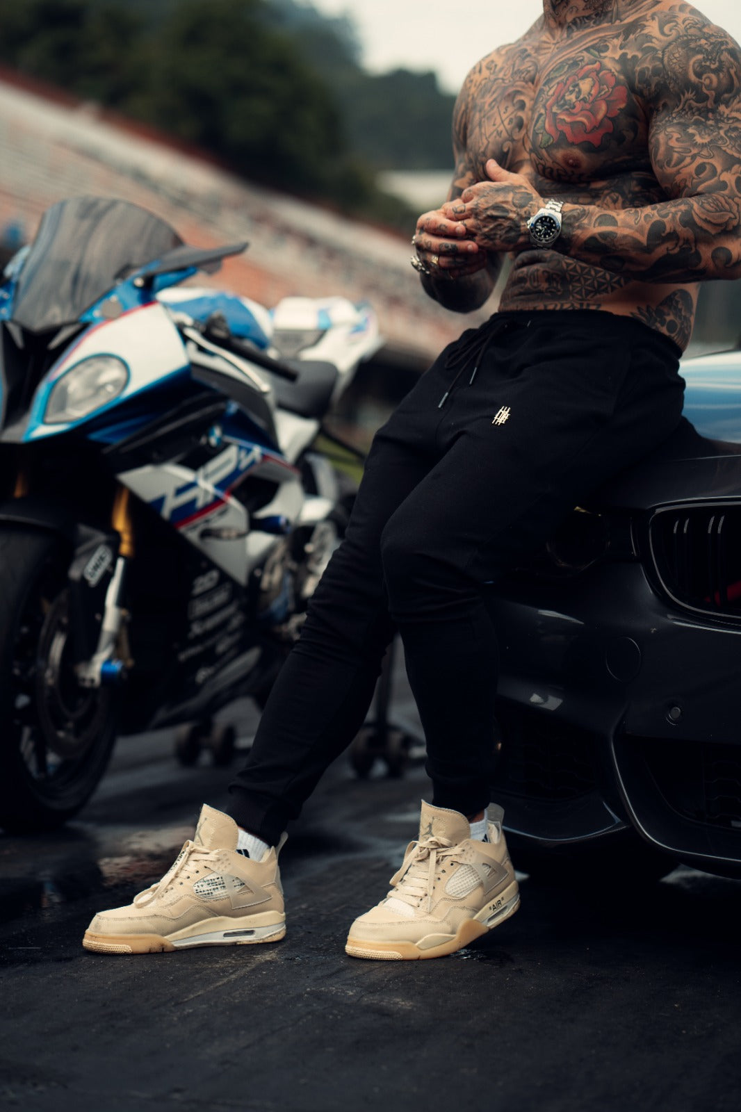 calça mahe gold time black