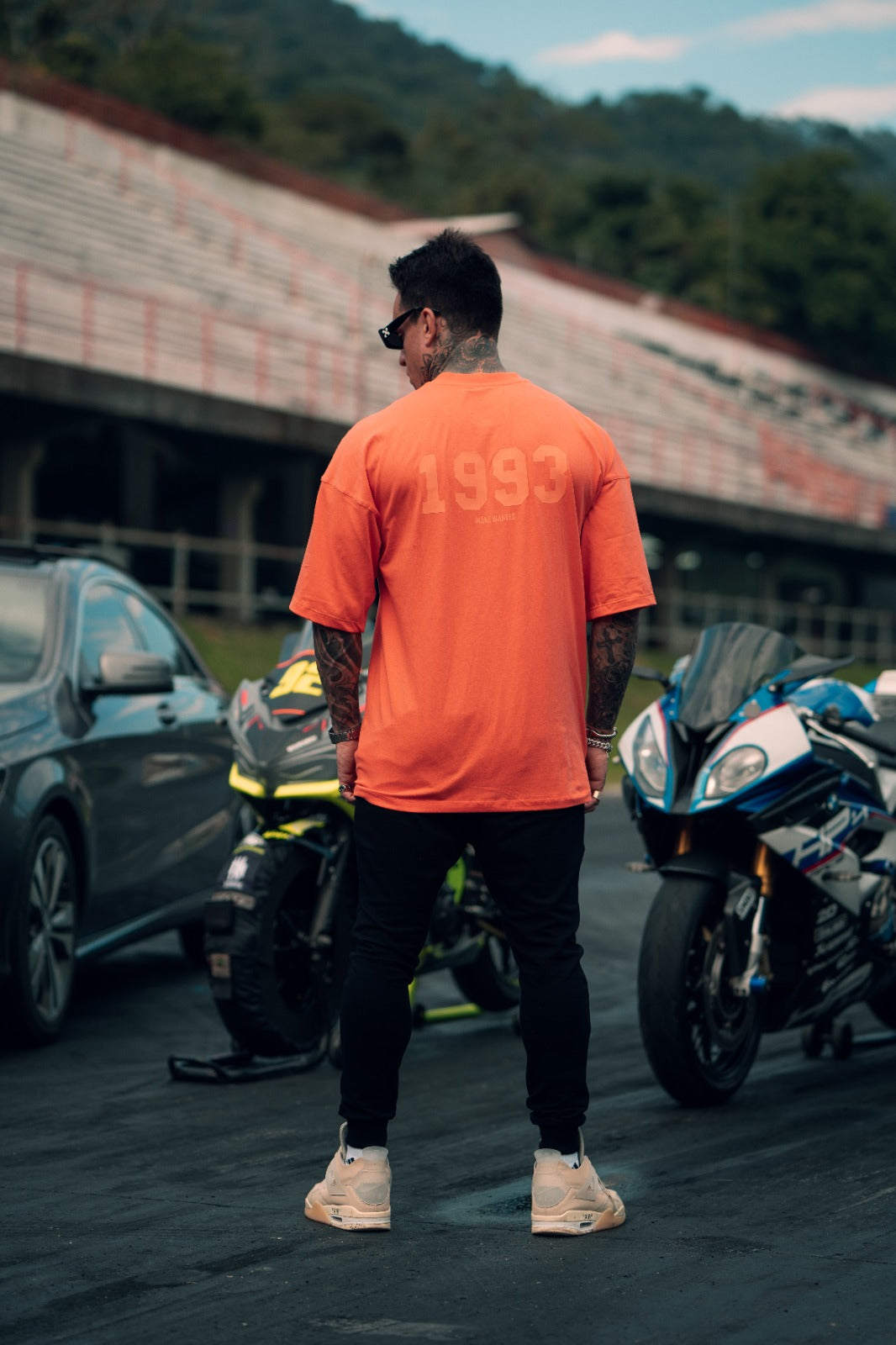 camiseta mahe over memories 1993 orange