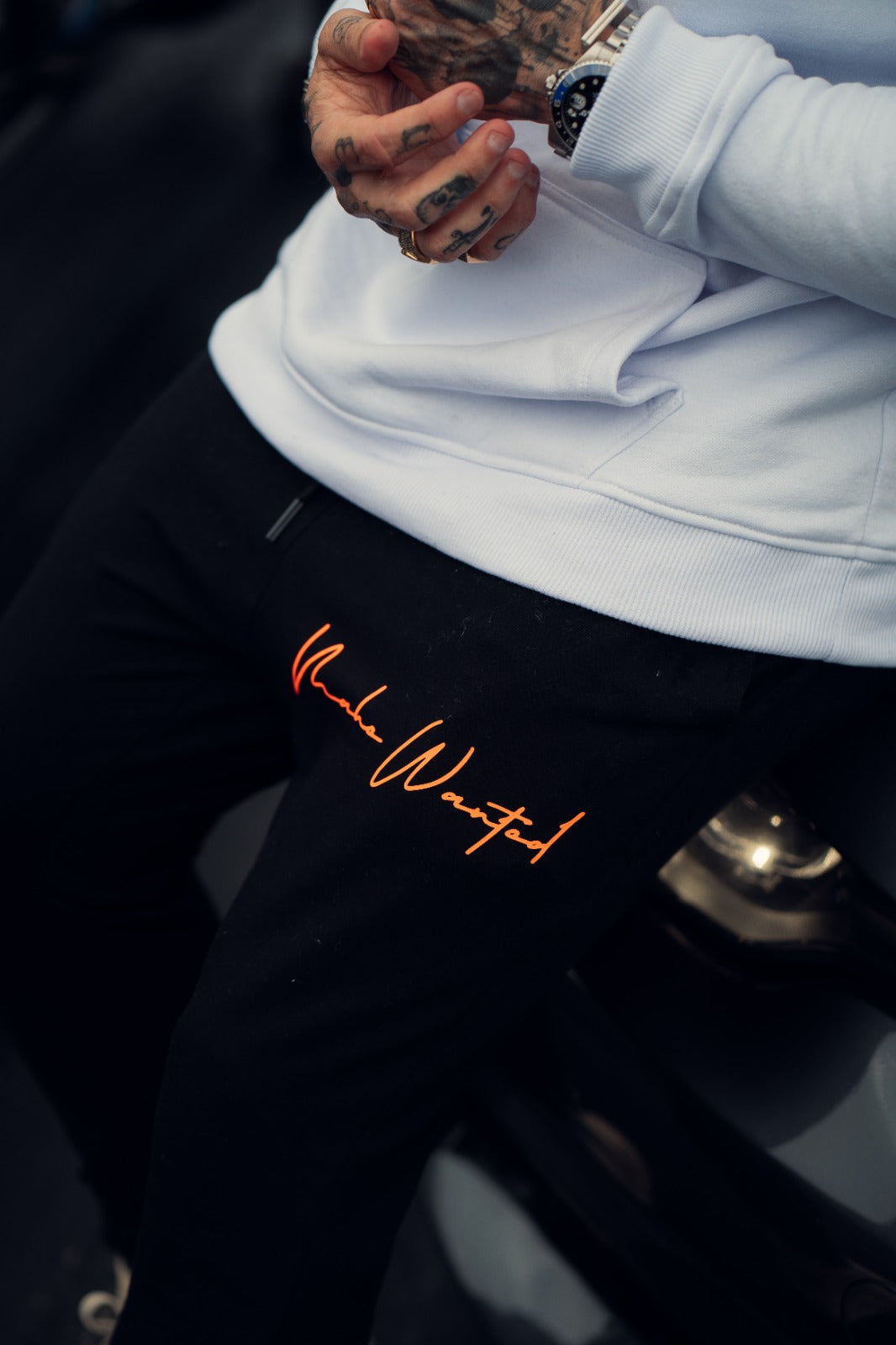 calça mahe orange track