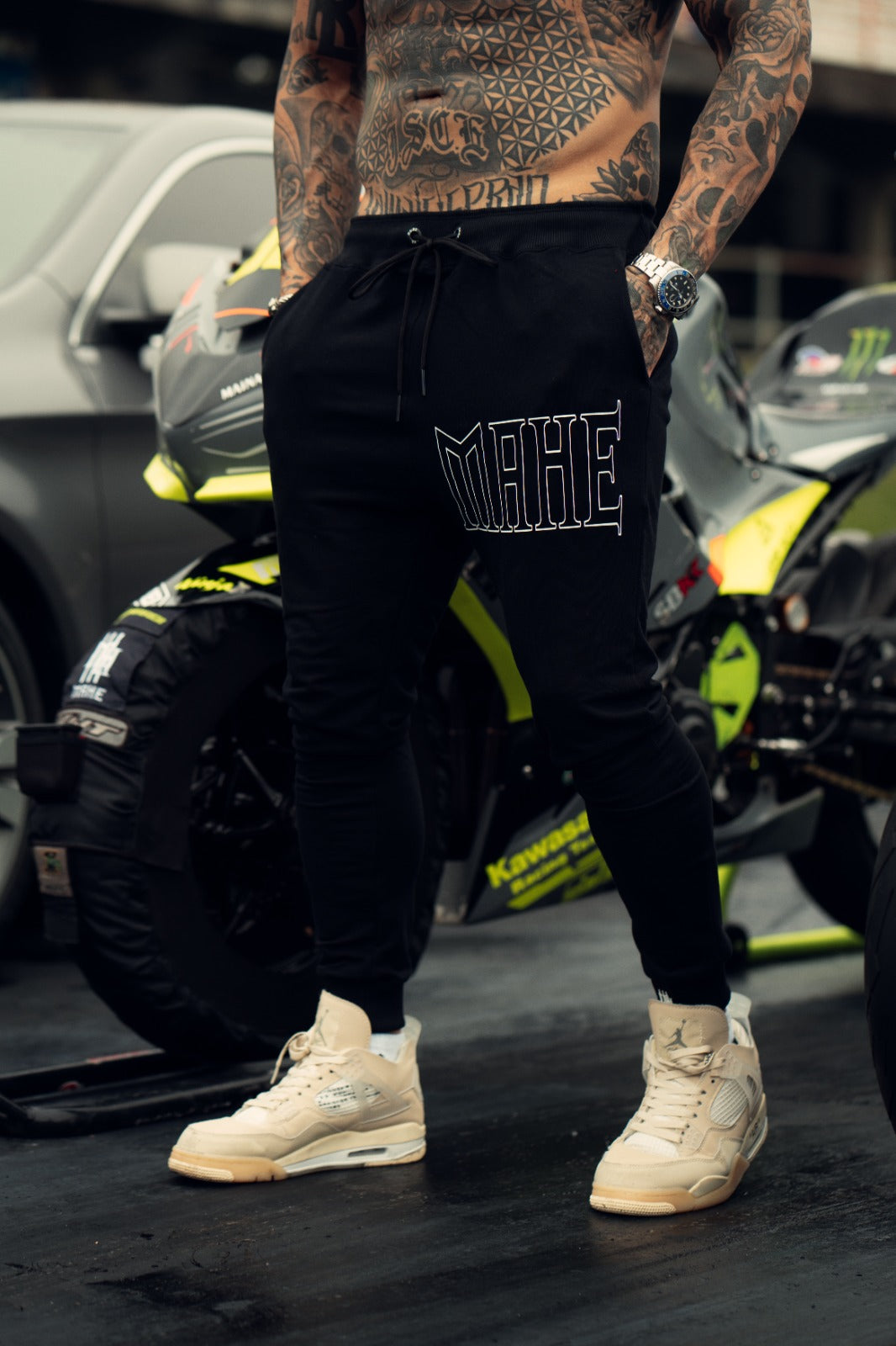 calça mahe race fury black