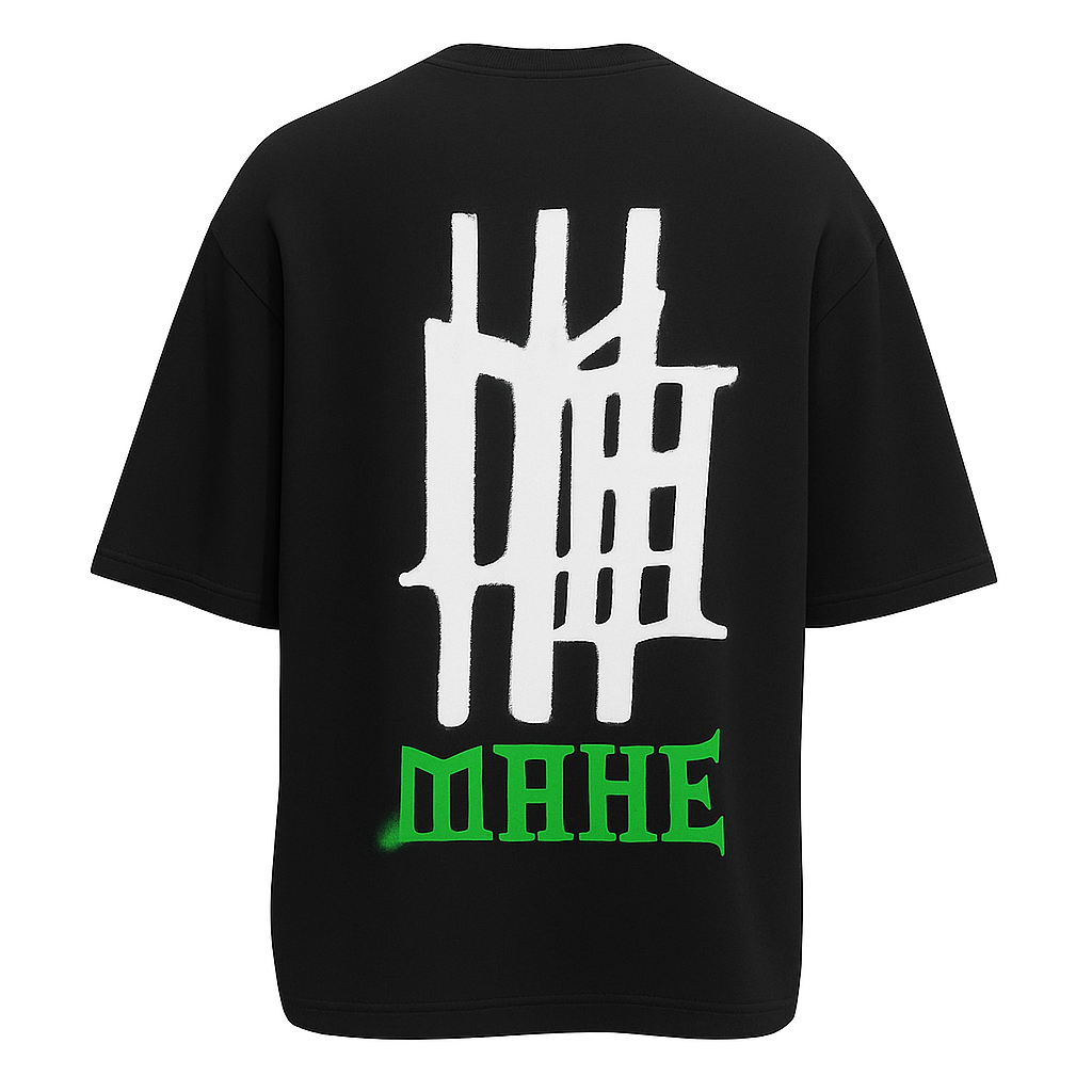 camiseta mahe over spray paint