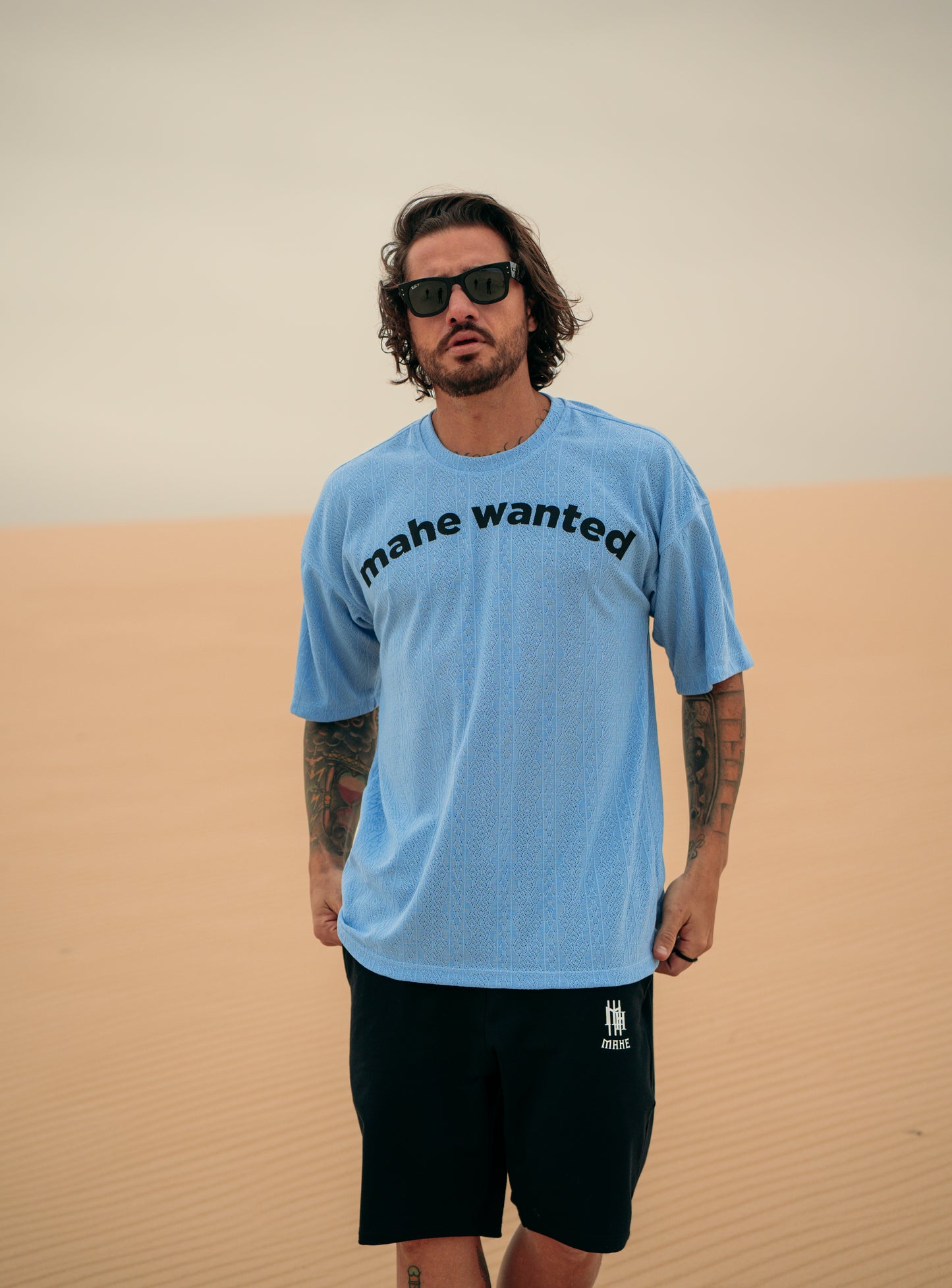camiseta mahe blue lace