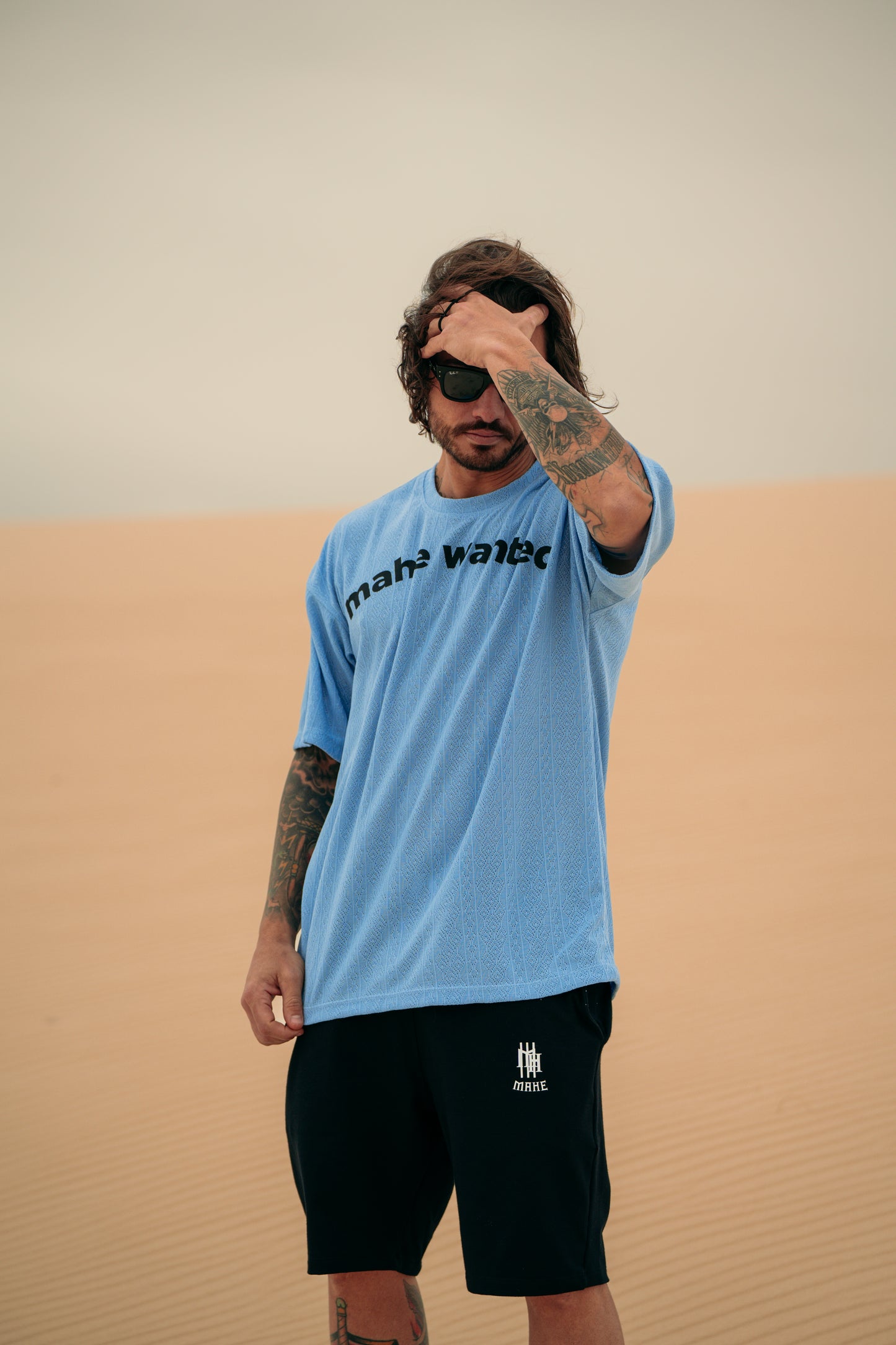 camiseta mahe blue lace