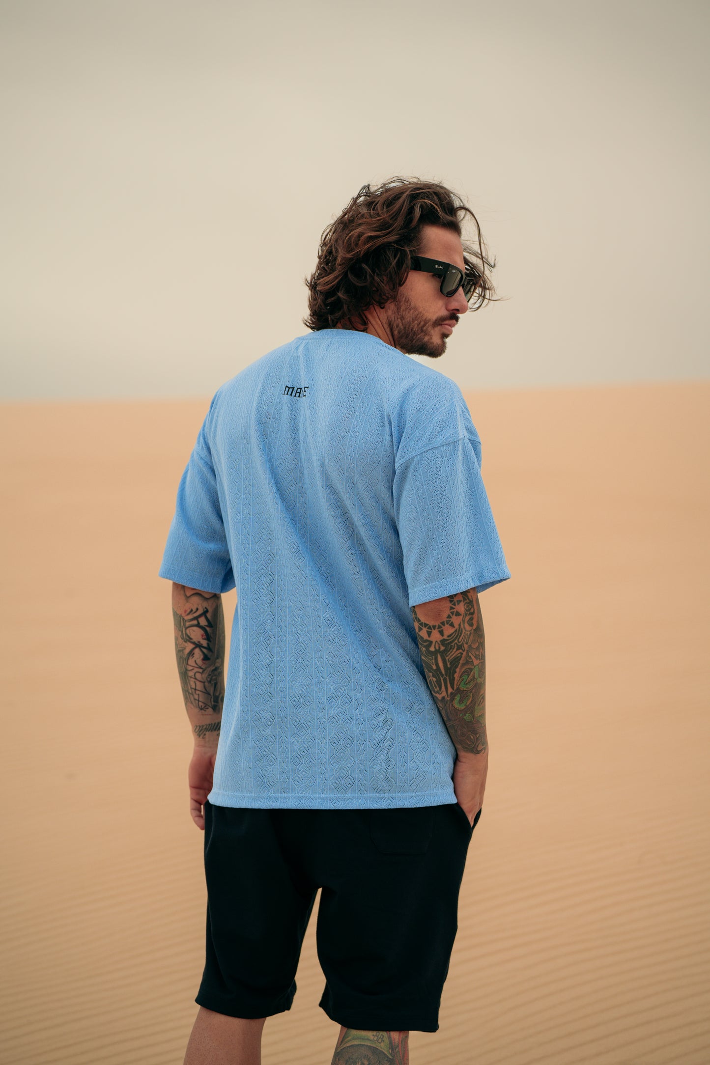camiseta mahe blue lace