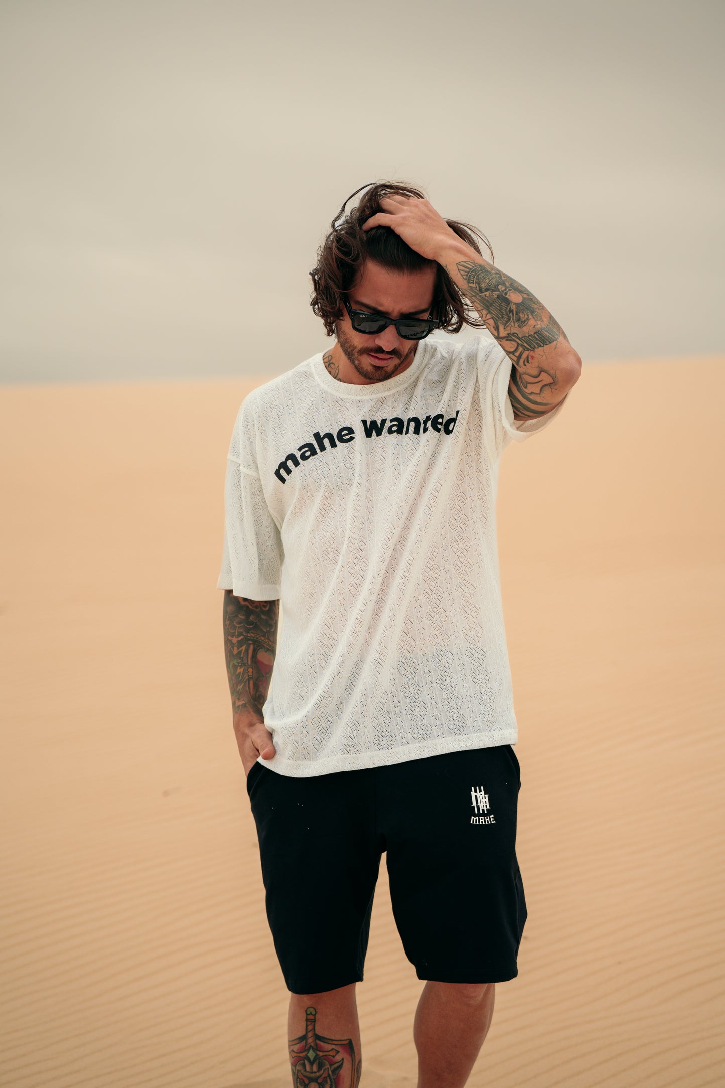 camiseta mahe white lace
