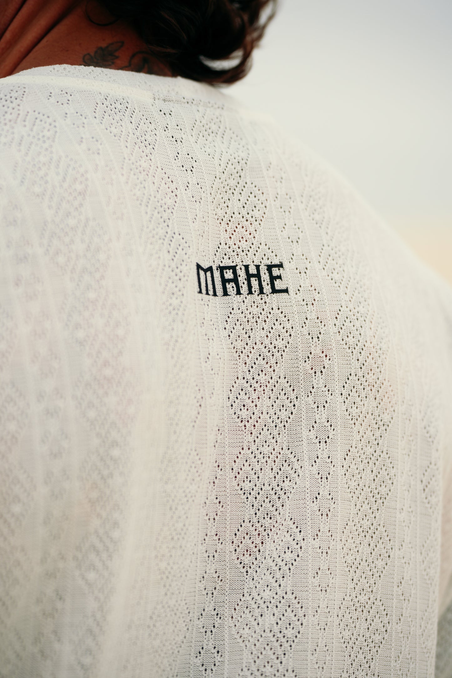 camiseta mahe white lace