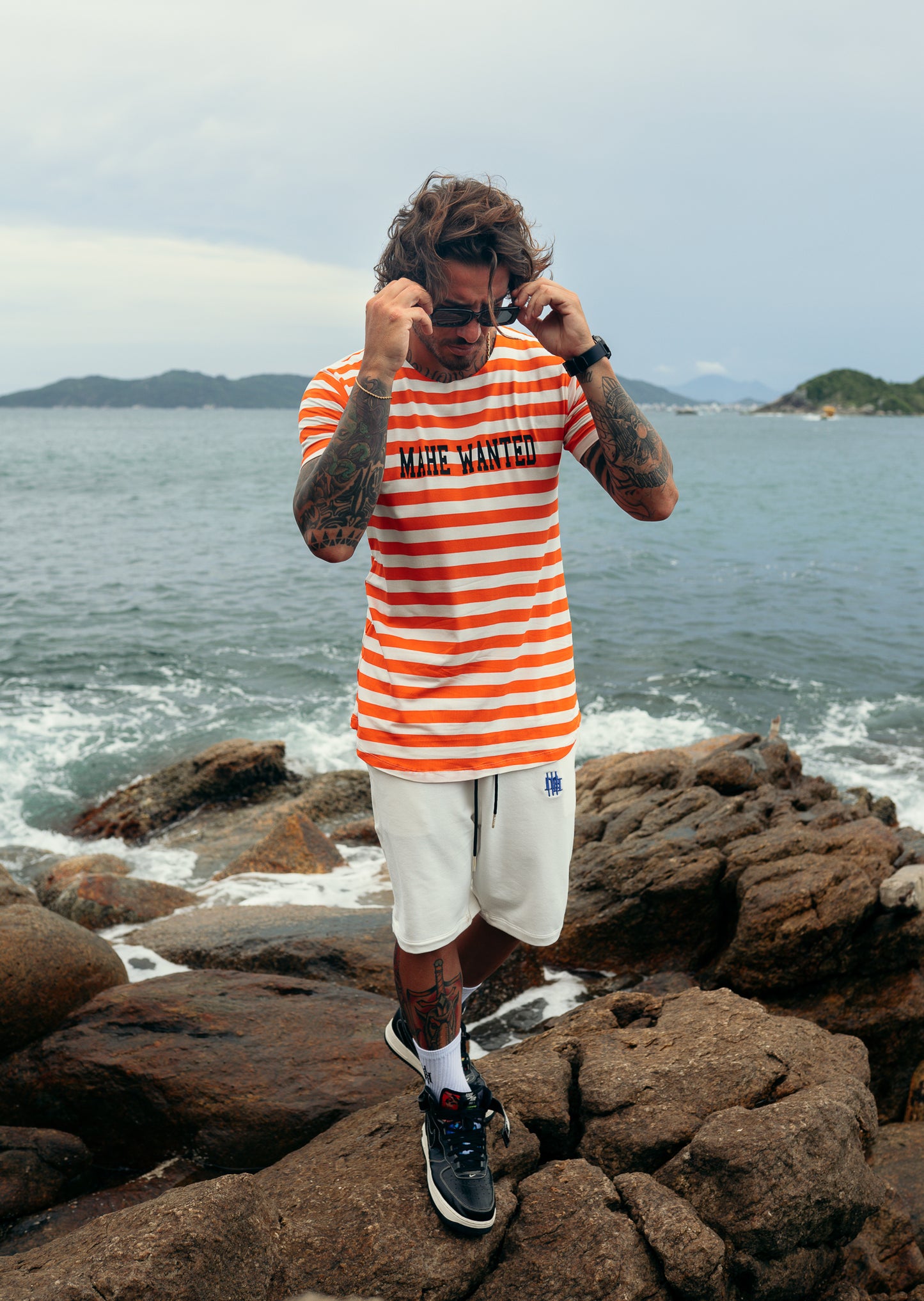 camiseta mahe orange sun