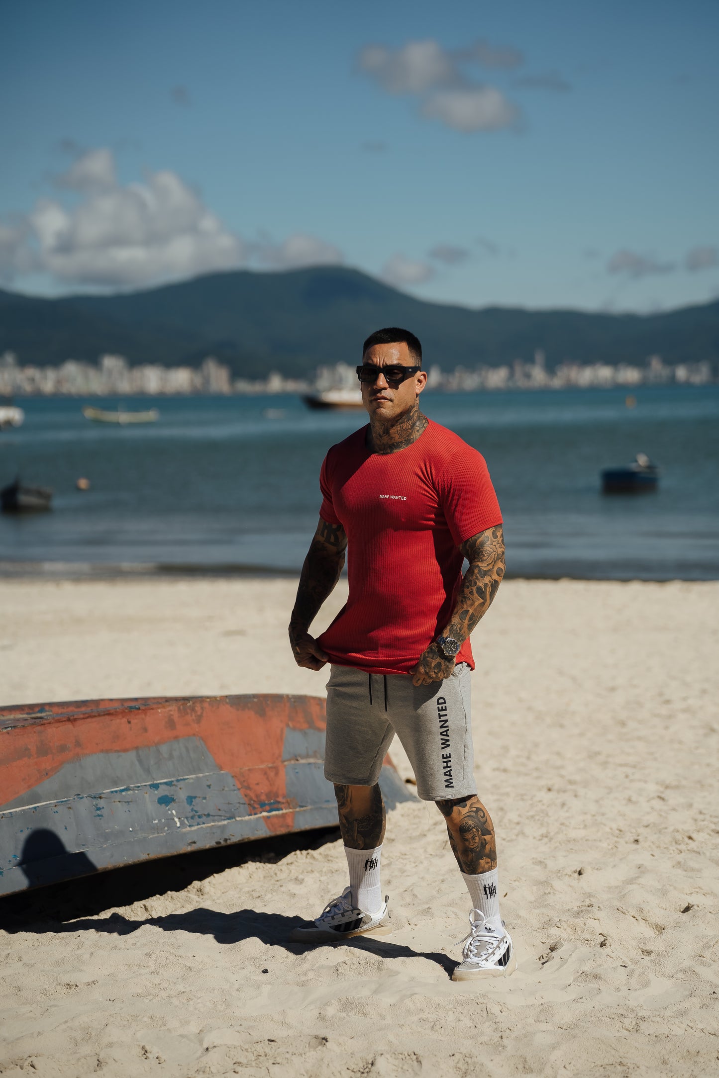 camiseta mahe canelada red ways