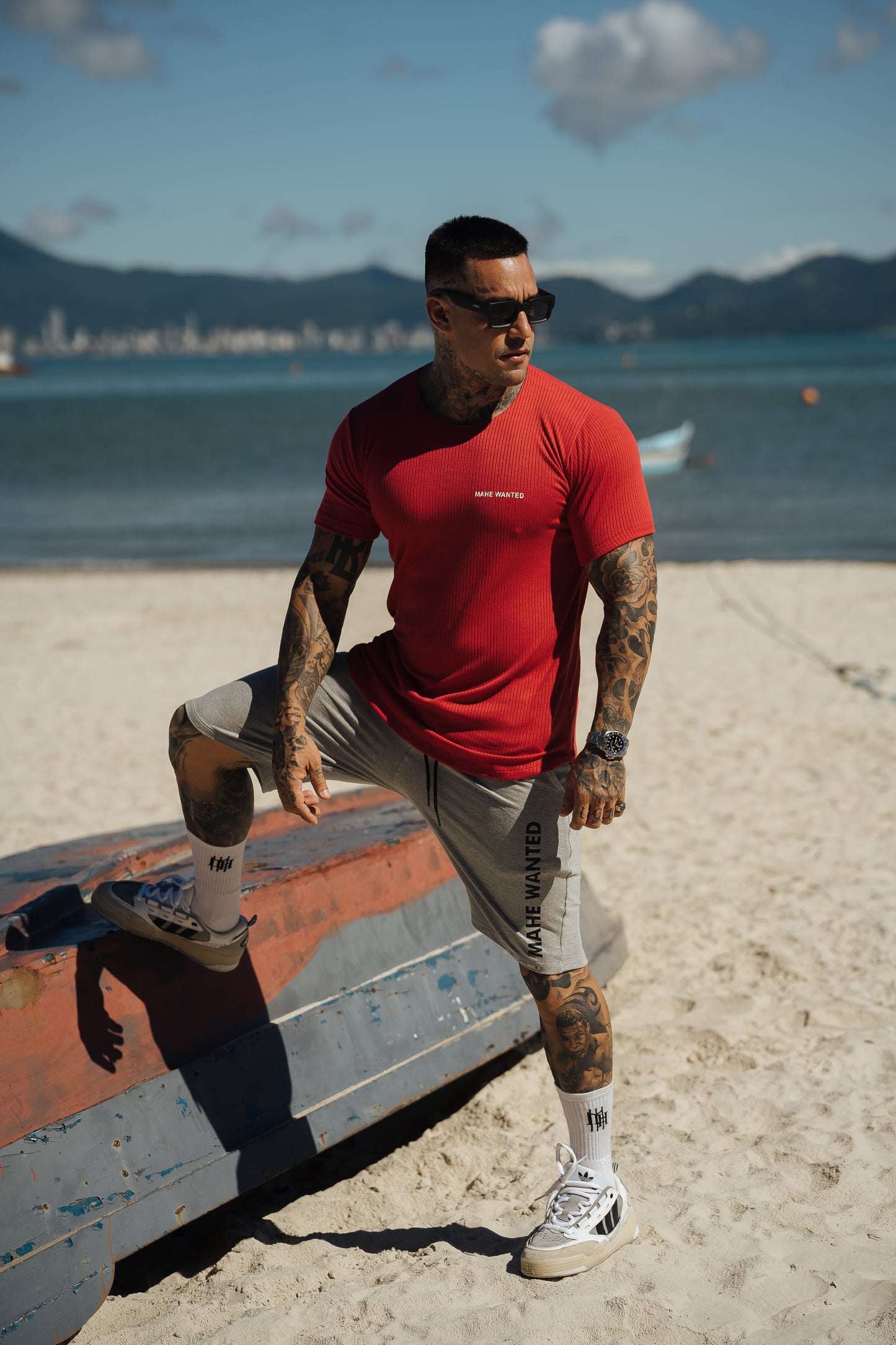camiseta mahe canelada red ways
