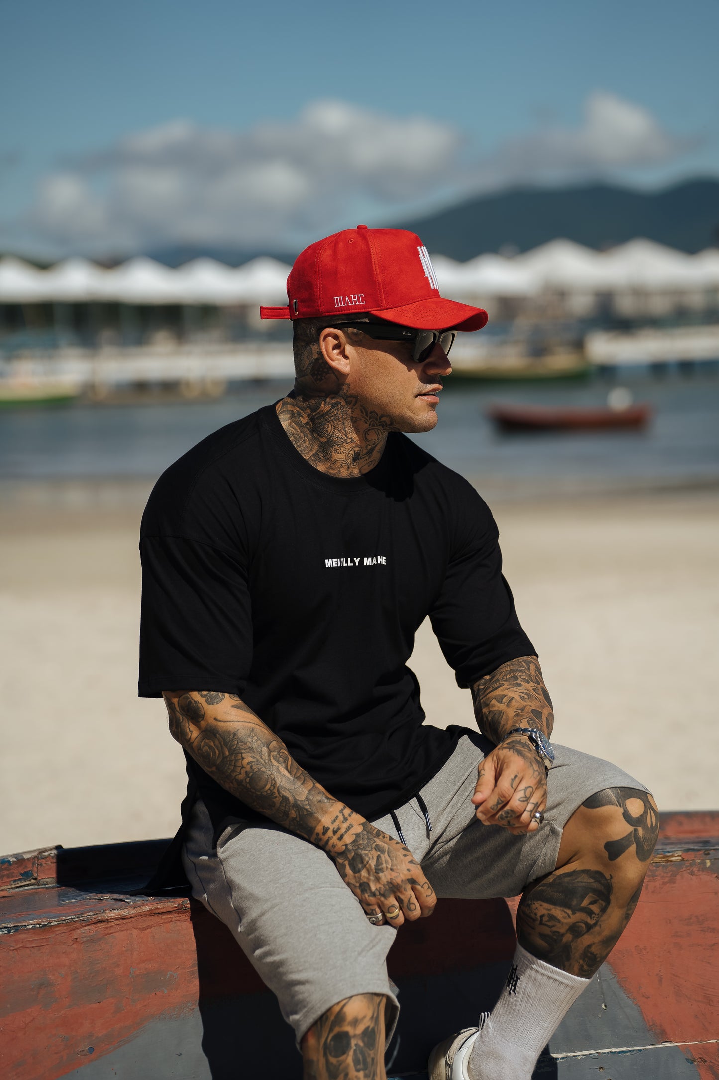 camiseta mahe oversize mentally mahe black