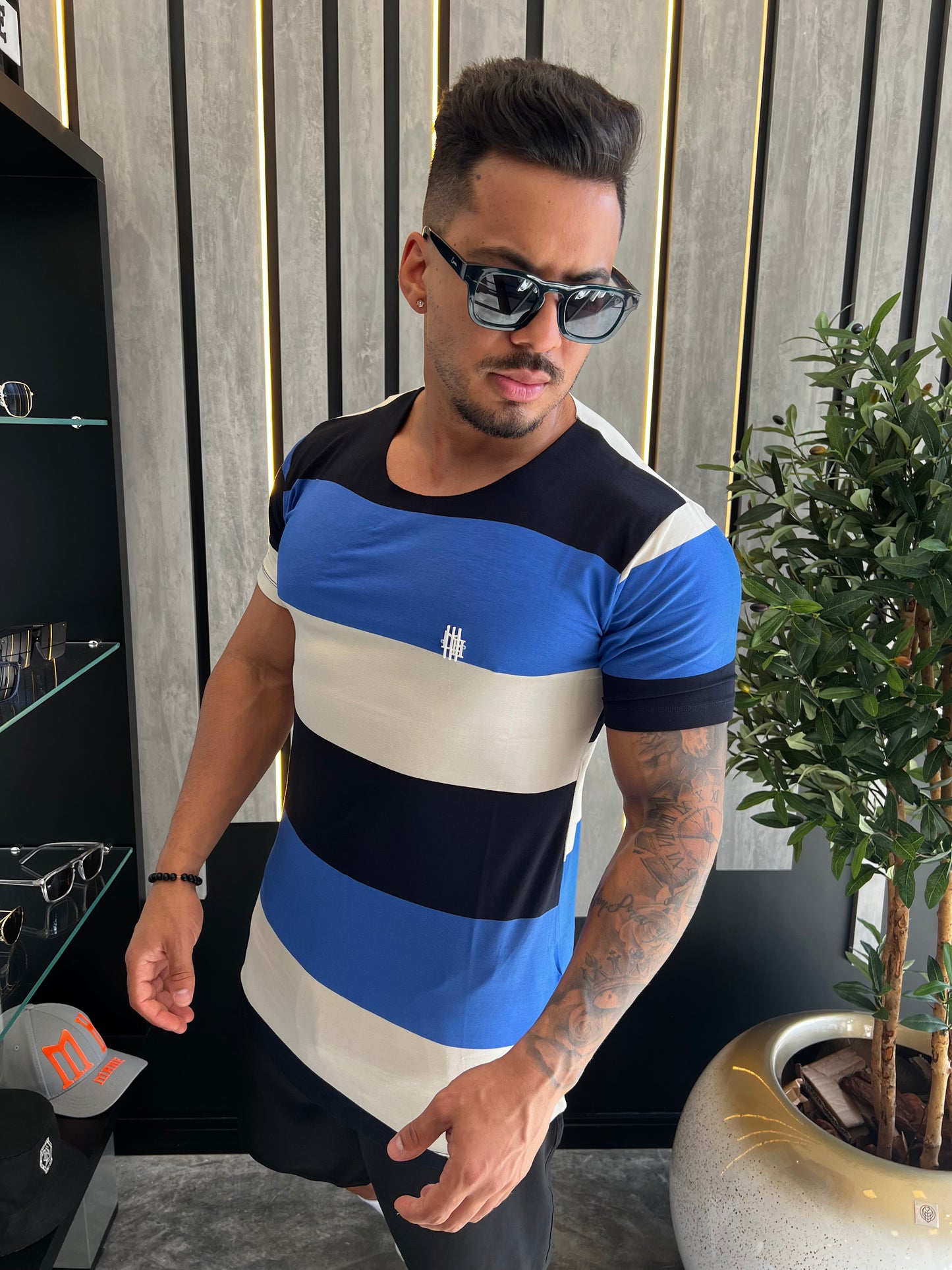 camiseta mahe striped winter