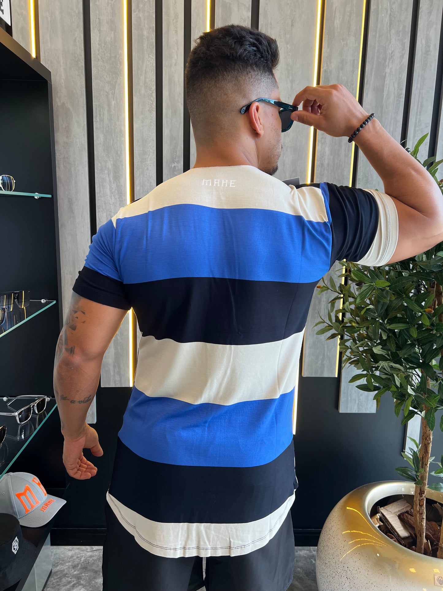 camiseta mahe striped winter