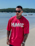 Camiseta Mahe Over Fleck Pink