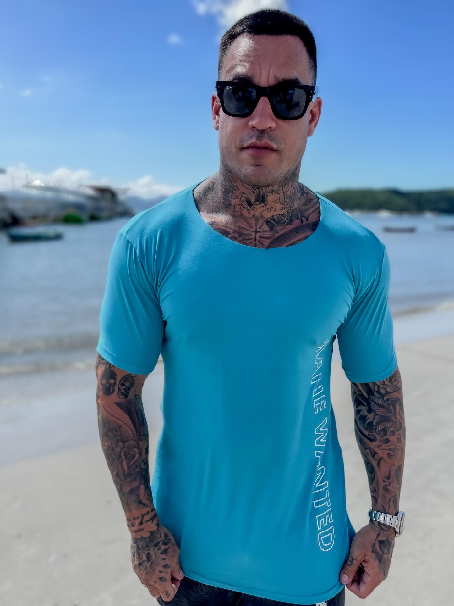 camiseta mahe blue water