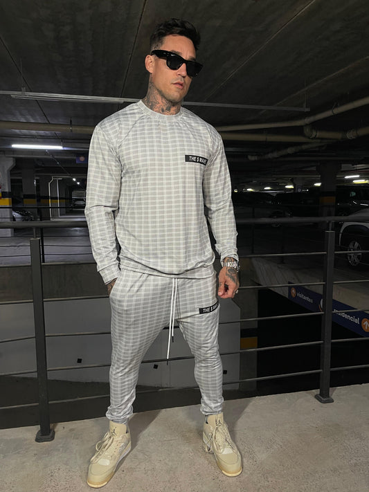 Moletom Mahe Checked Gray