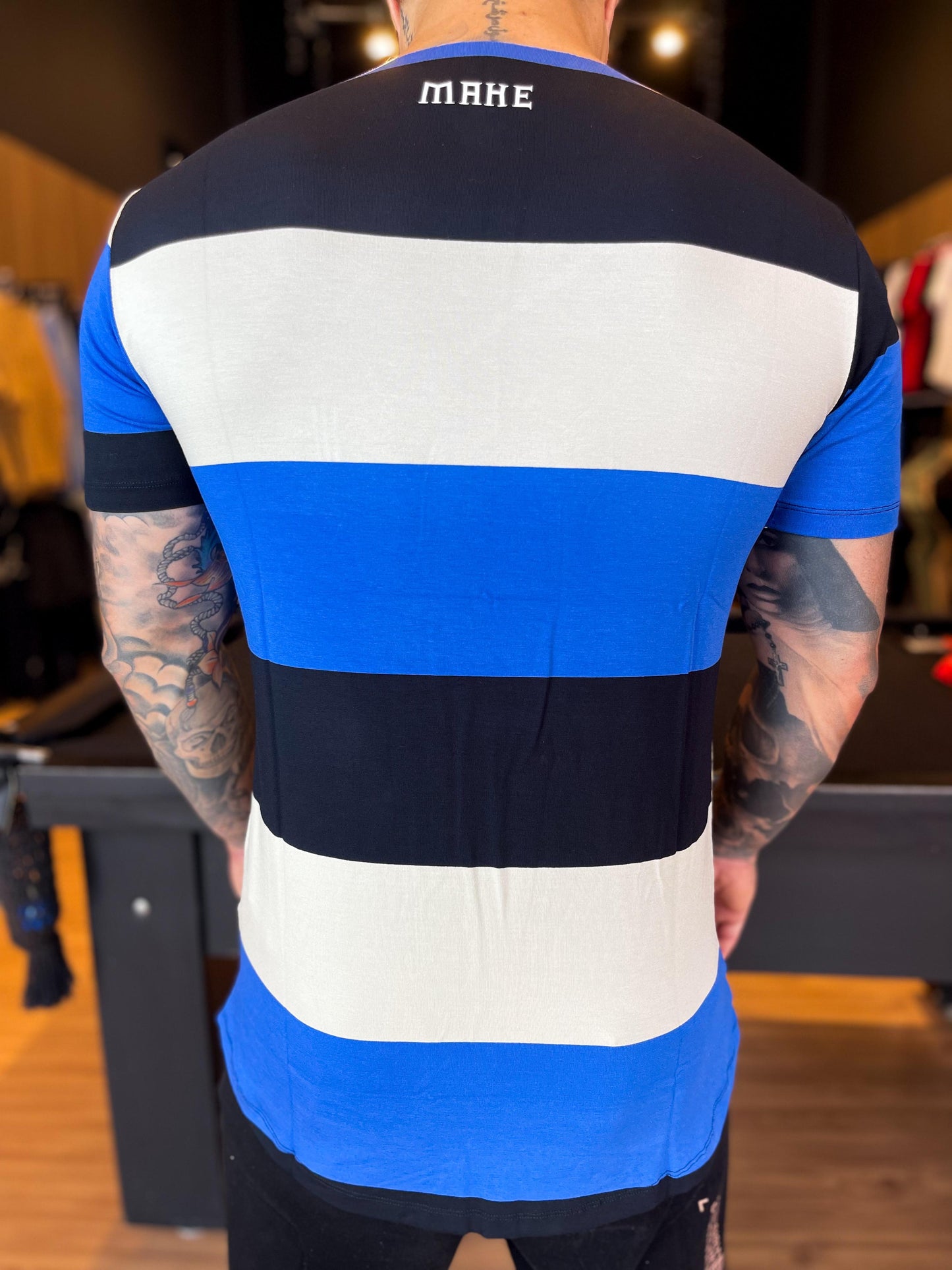 camiseta mahe striped winter