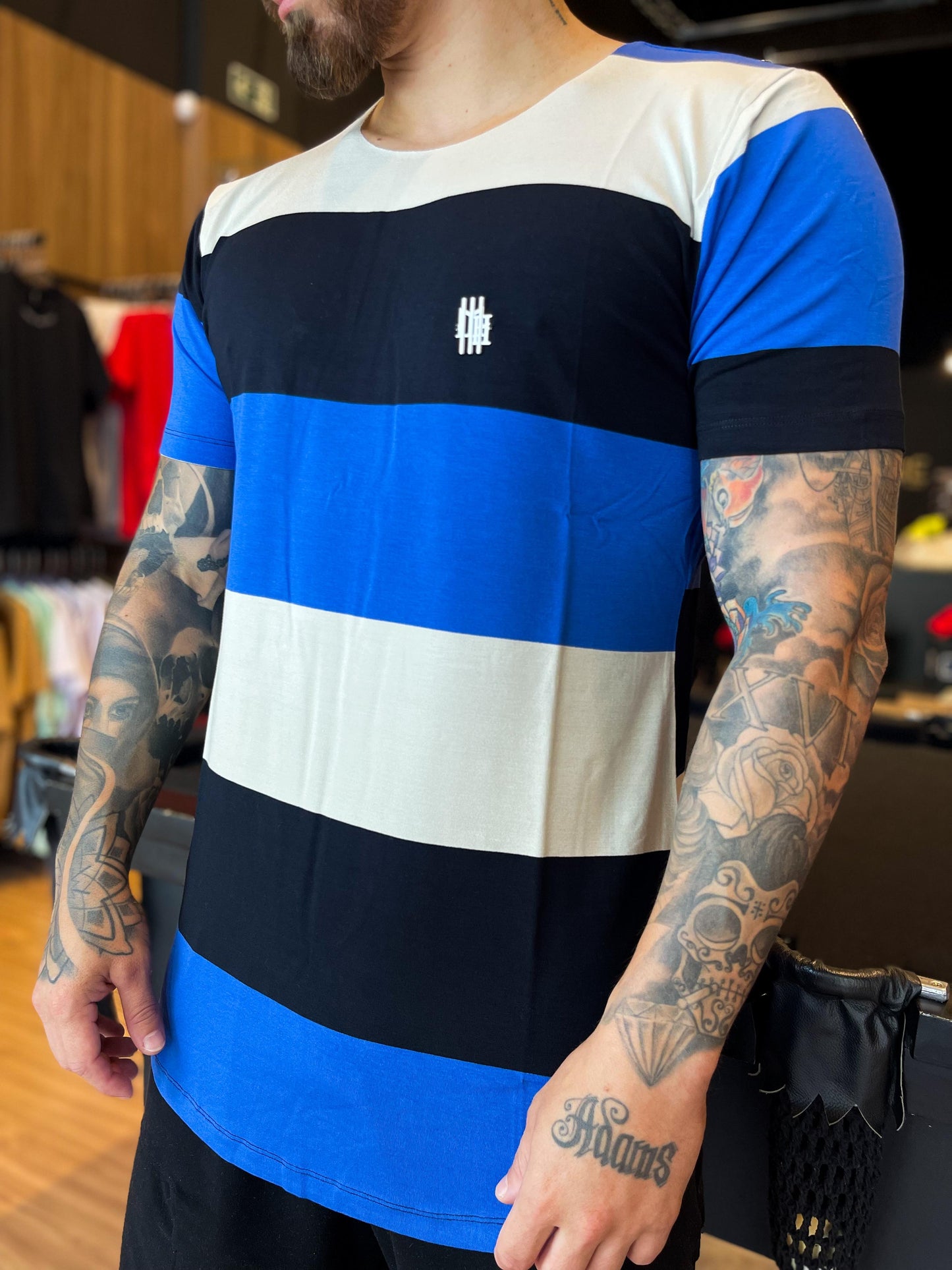 camiseta mahe striped winter