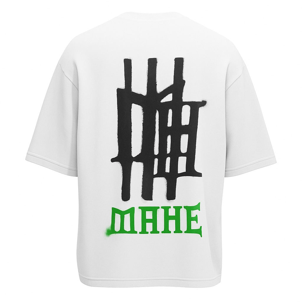 camiseta mahe over spray paint