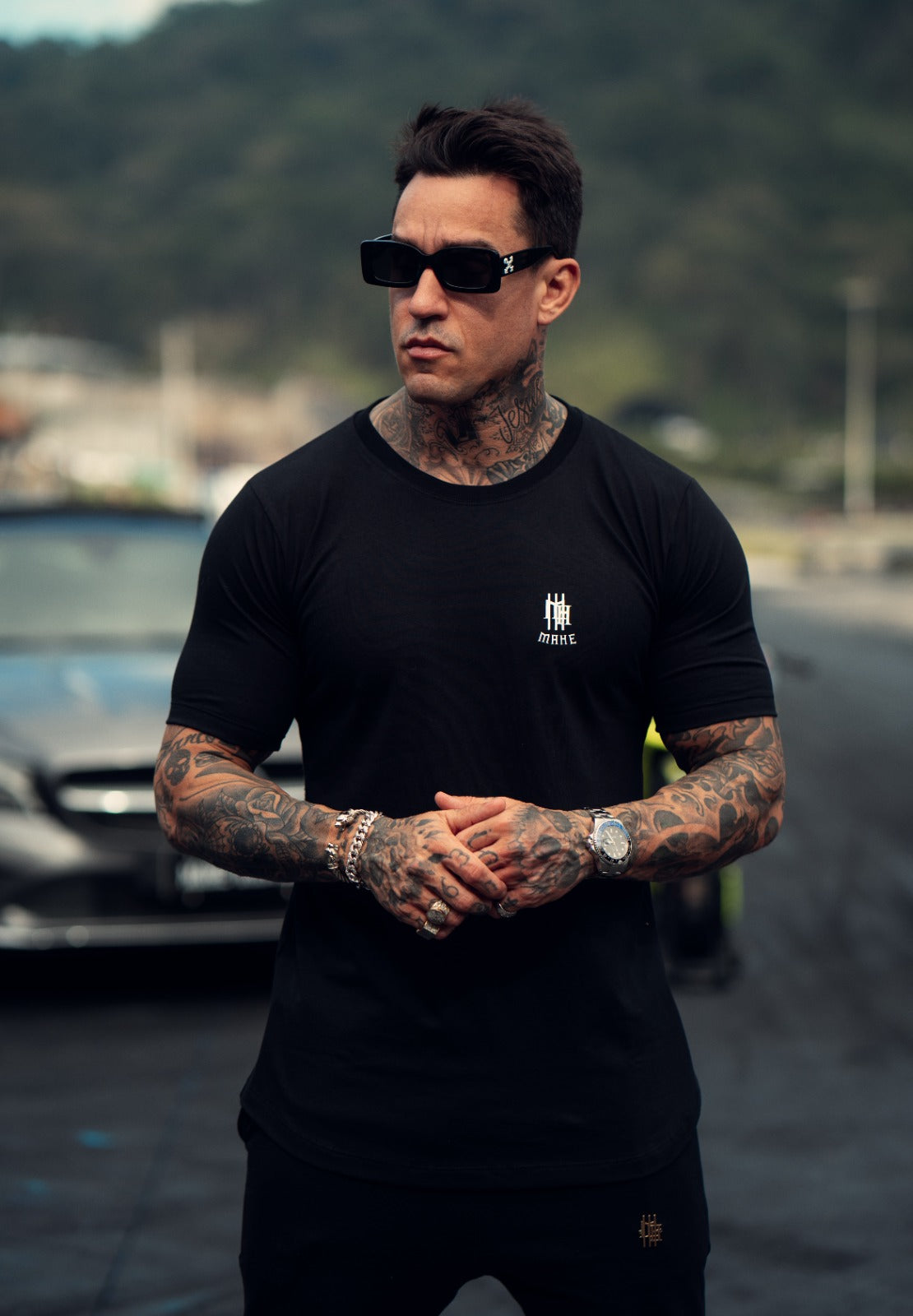 camiseta mahe battle field black