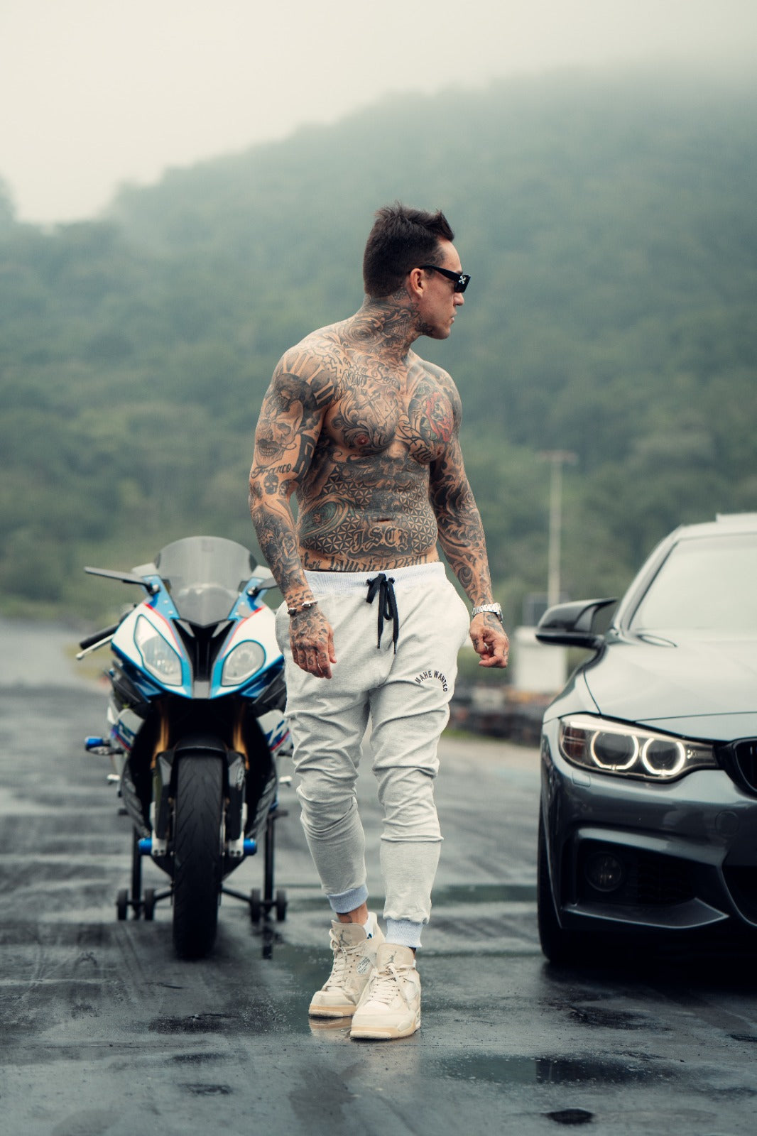 calça mahe hightlight gray