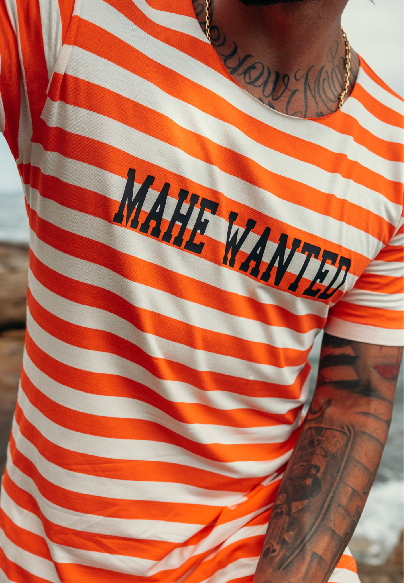 camiseta mahe orange sun