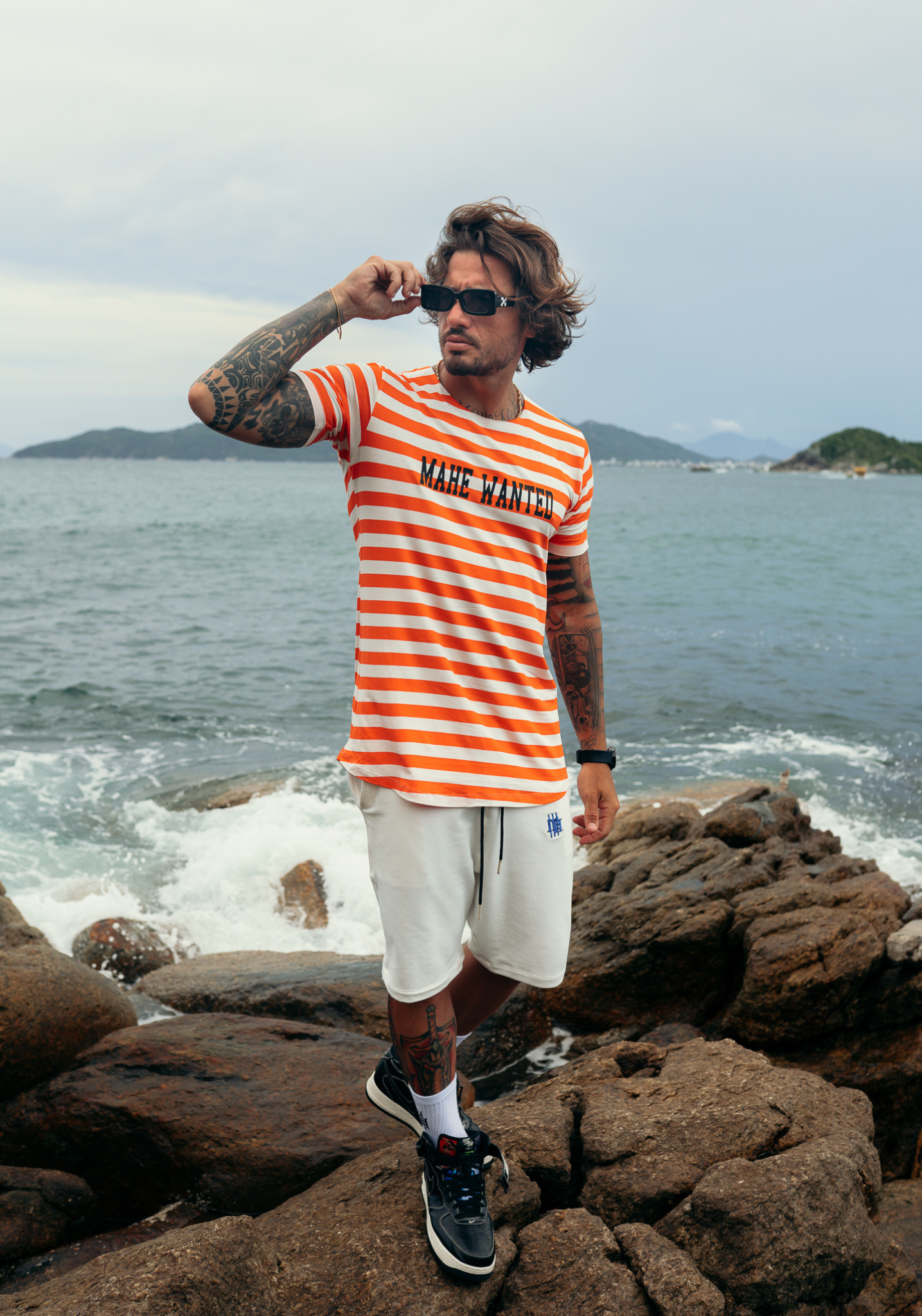 camiseta mahe orange sun