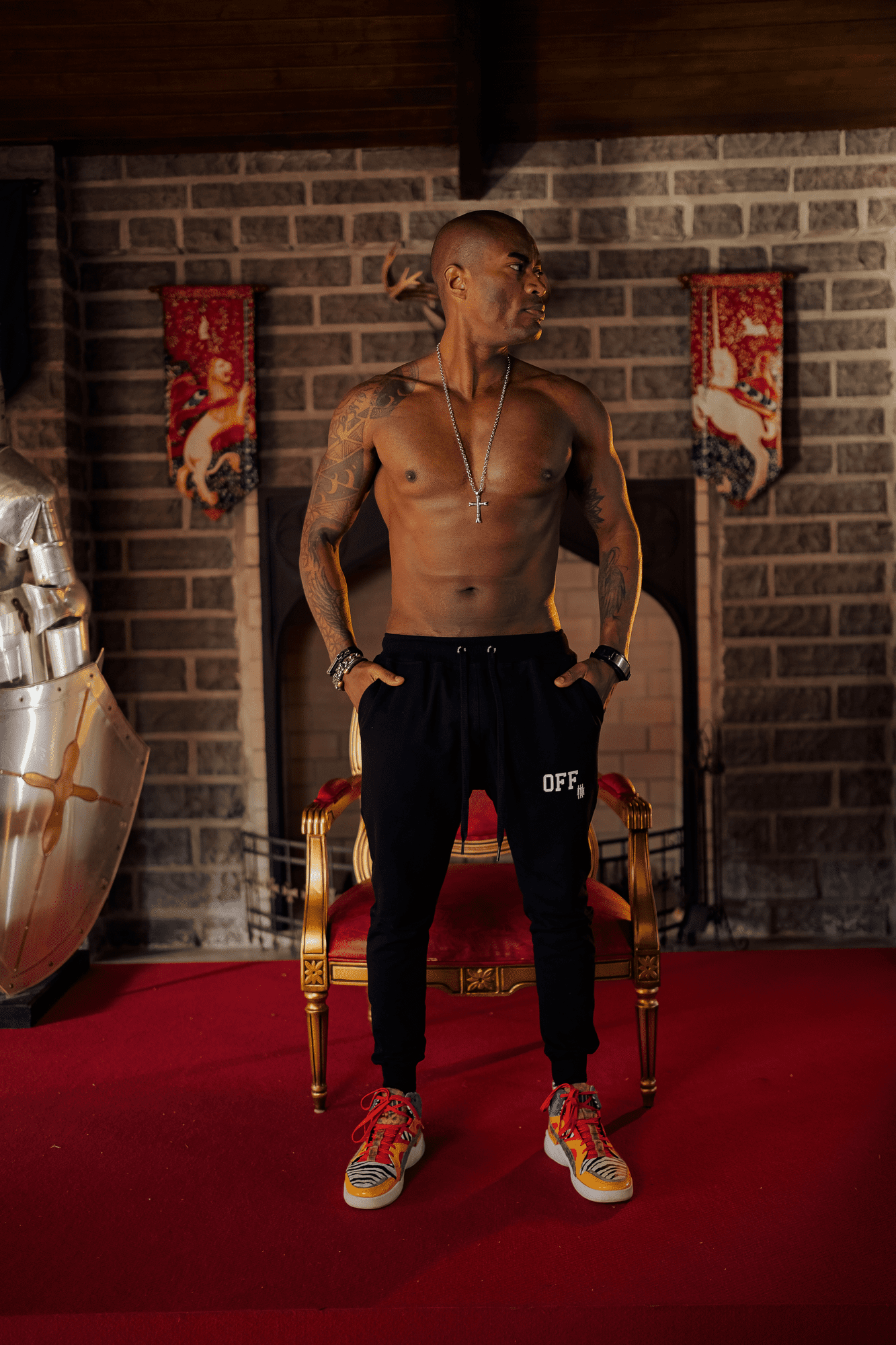 calça mahe off black