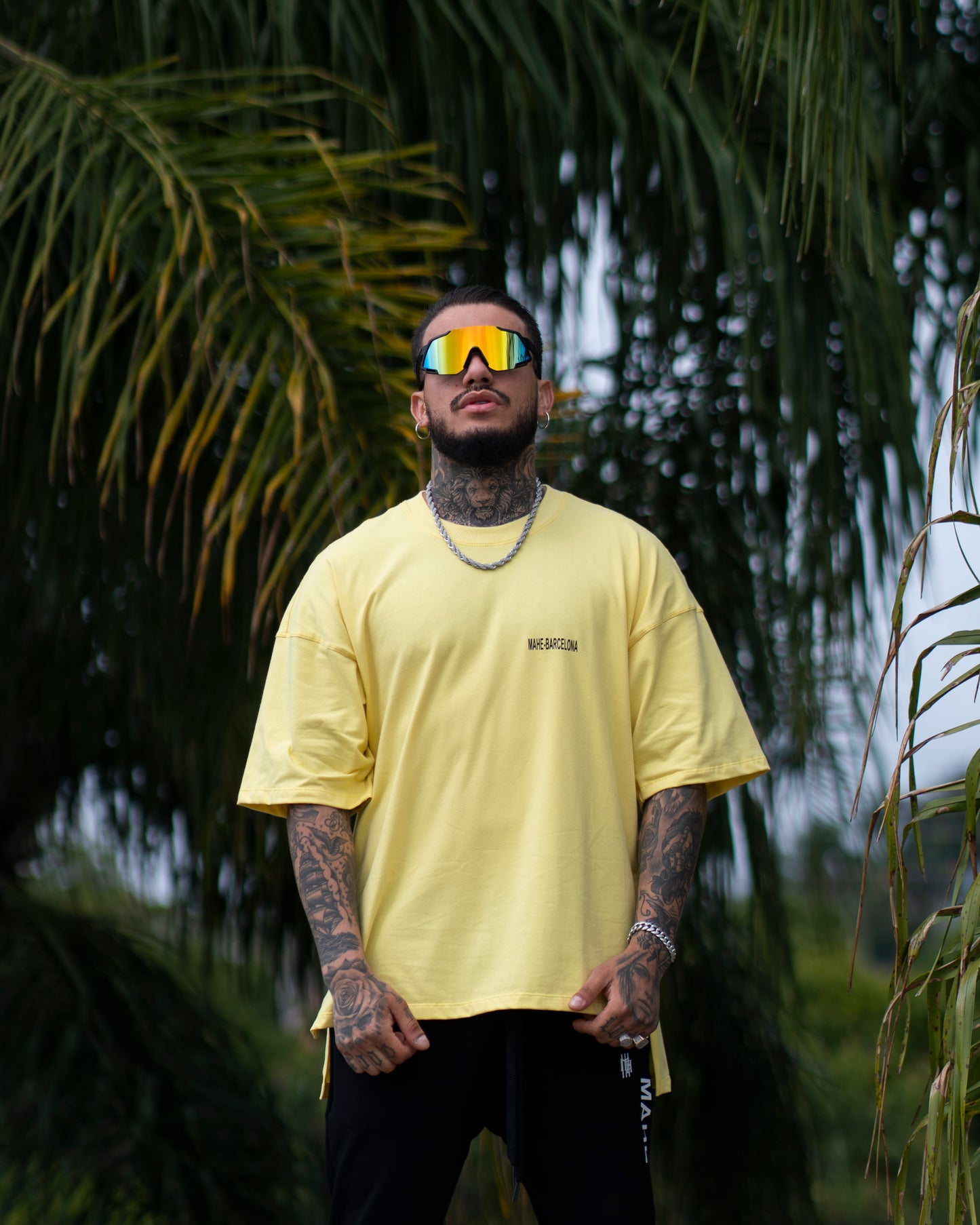 camiseta mahe over limited yellow