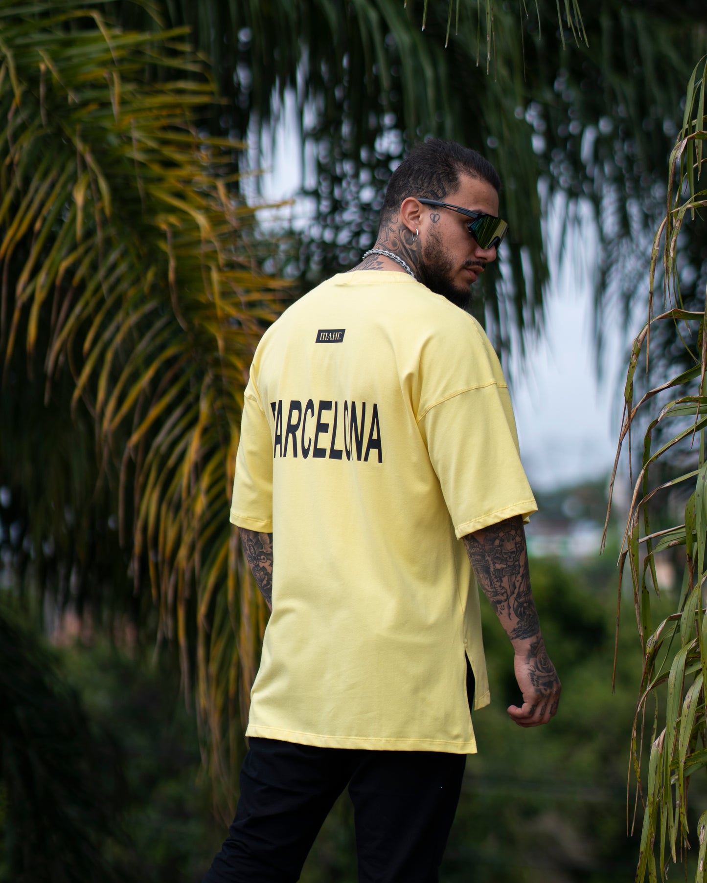 camiseta mahe over limited yellow