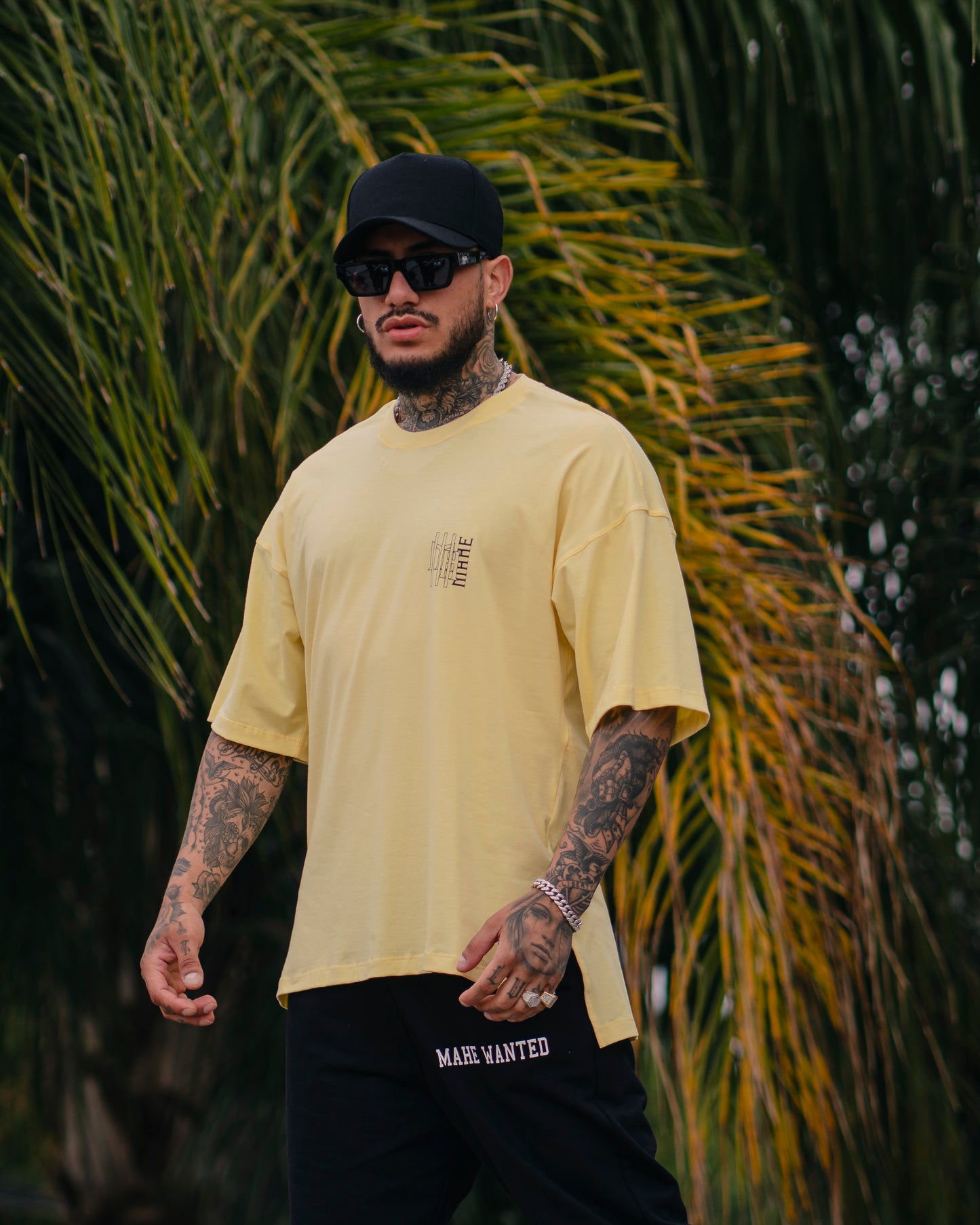 camiseta mahe over yellow size