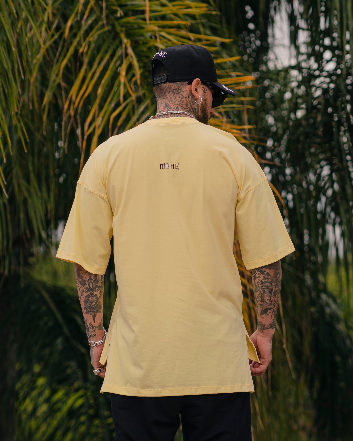 camiseta mahe over yellow size