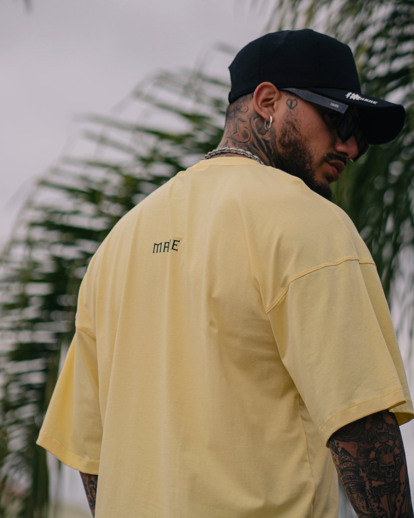 camiseta mahe over yellow size