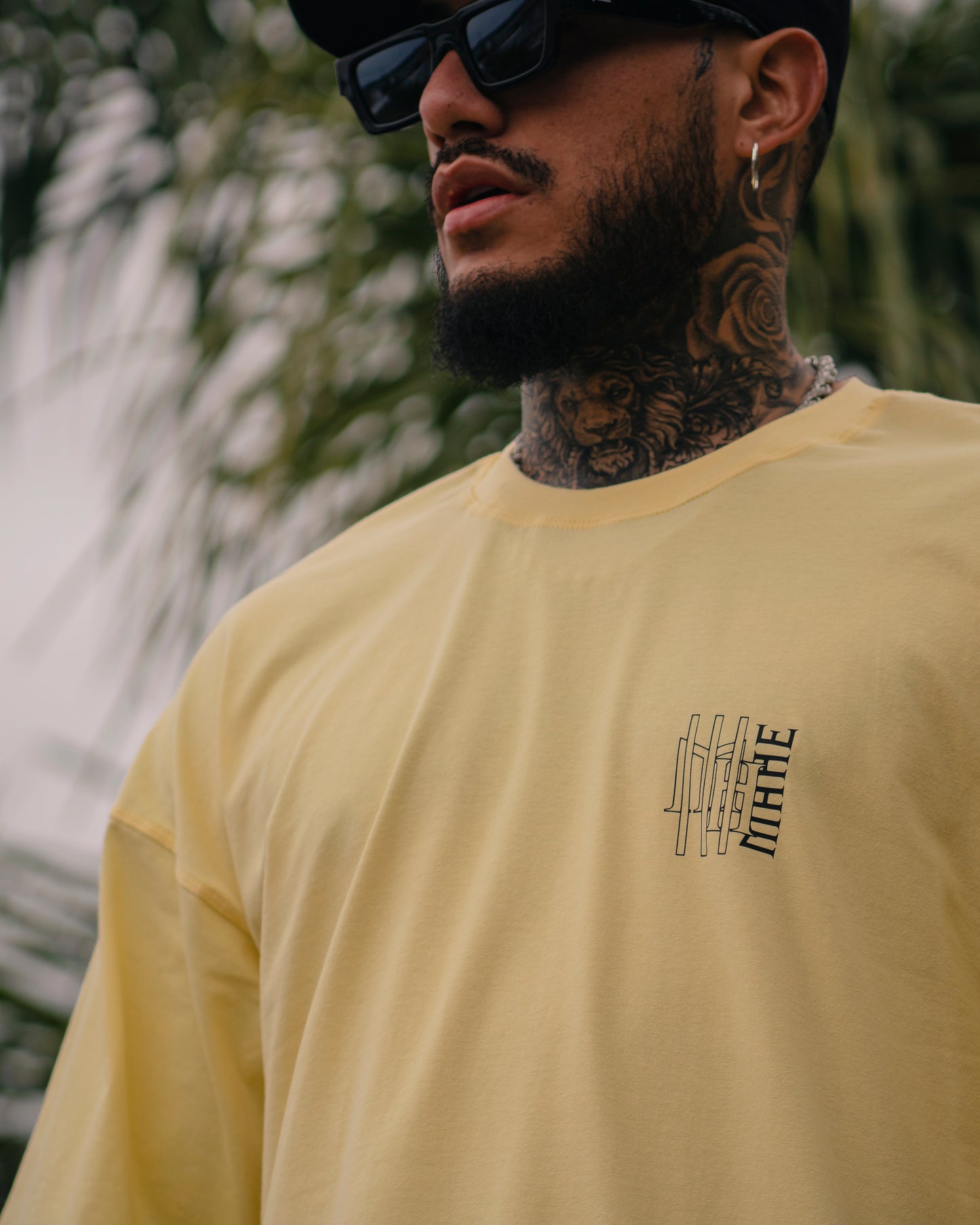 camiseta mahe over yellow size