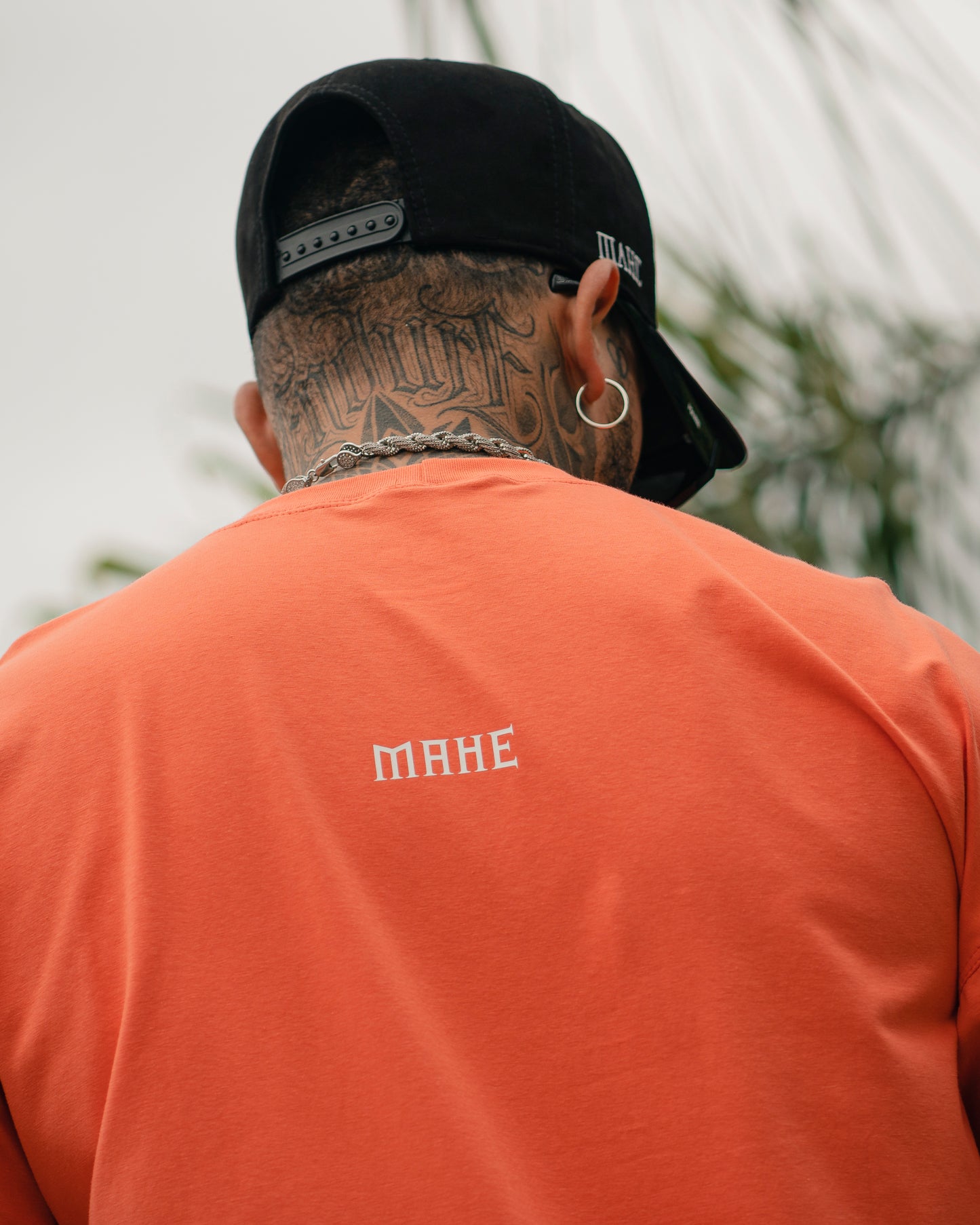 camiseta mahe  over orange size