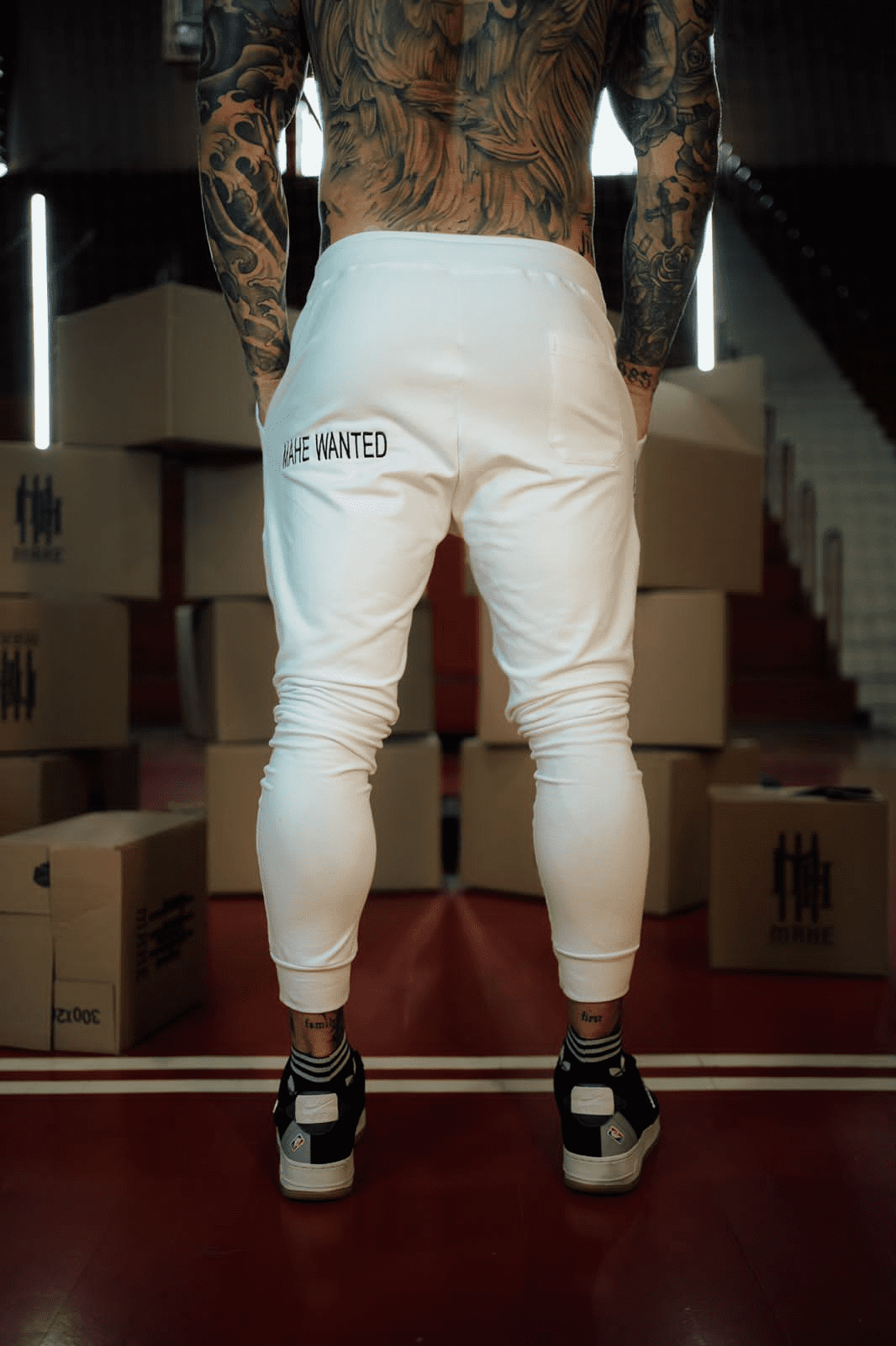 calça mahe tracer white